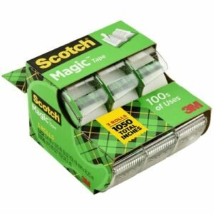 Scotch 3-Roll Tape Caddy - 25 ft Length x 0.75" Width - 1" Core