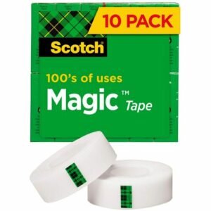 Scotch 3/4"W Magic Tape - 27.78 yd Length x 0.75" Width - 1" Core